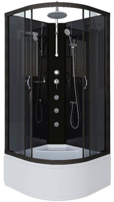 Душевая кабина Niagara Classic 90x90 6508-14BKTG с гидромассажем