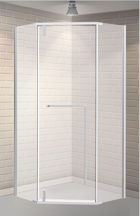 Душевой уголок Esbano Surf 90x90 ESOGS90PRC профиль Хром стекло прозрачное