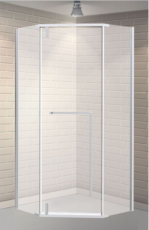 Душевой уголок Esbano Surf 90x90 ESOGS90PRC профиль Хром стекло прозрачное