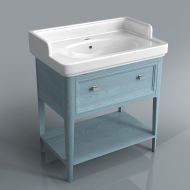 Тумба Provence под умывальник Pompei напольная 80 см, синий