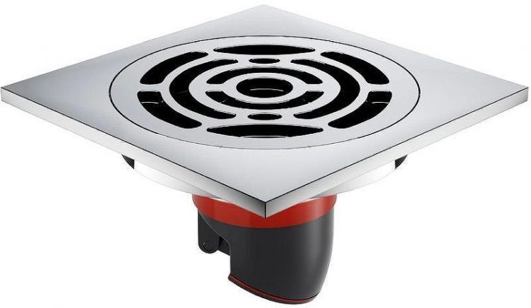 Душевой трап Orange 100x100 TR01-001cr с решеткой Хром глянцевый