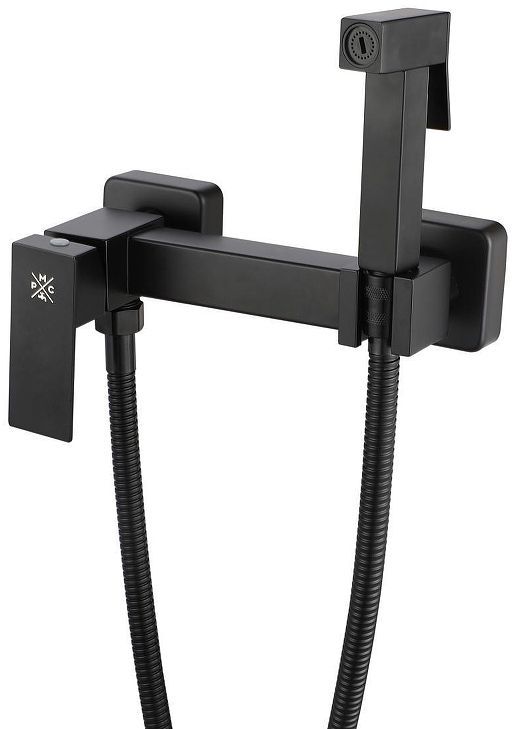 Гигиенический душ со смесителем Ростовская Мануфактура Сантехники SUS129BL-6-2 Черный матовый