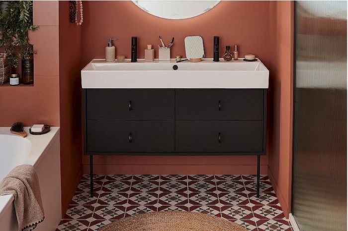 Смеситель для раковины Jacob Delafon Vivienne Signature E38682-LB2-BL Черный матовый