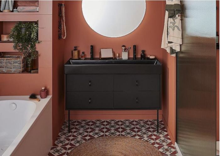 Смеситель для раковины Jacob Delafon Vivienne Signature E38682-LB2-BL Черный матовый