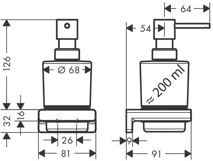 Hansgrohe AddStoris Диспенсер для жидкого мыла, цвет: полированное золото