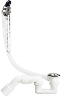 Слив-перелив Viega 311537 с пробкой на цепочке Хром