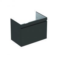 Тумба под раковину Geberit Renova Plan Slim,  78.8х58.5, темно-серый матовый [869581000]