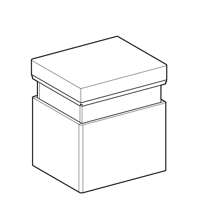 Стул Geberit Renova Comfort передвижной на роликах, цвет белый матовый [808500000]