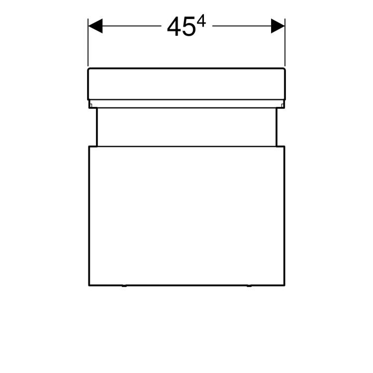 Стул Geberit Renova Comfort передвижной на роликах, цвет белый матовый [808500000]