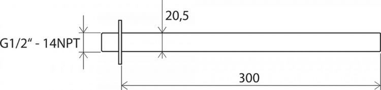 Кронштейн для верхнего душа Ravak 704.00