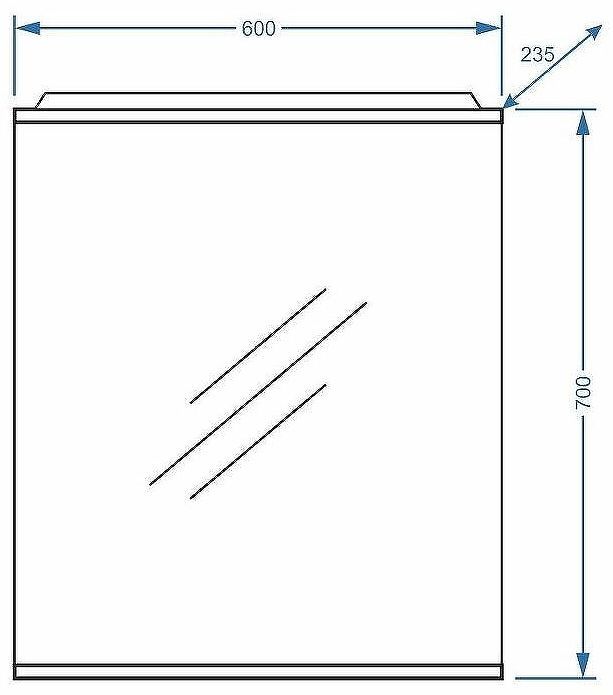 Зеркало Stella Polar Ванесса 60/С SP-00000219 с подсветкой Белое