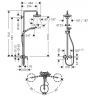 Hansgrohe Croma Select E 180 SHP Душевая система, верхний душ 187мм, с ручным душем и однорычажным смесителем, цвет: хром