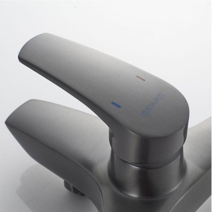 Смеситель для ванны Shevanik S5002T цвет Оружейная сталь