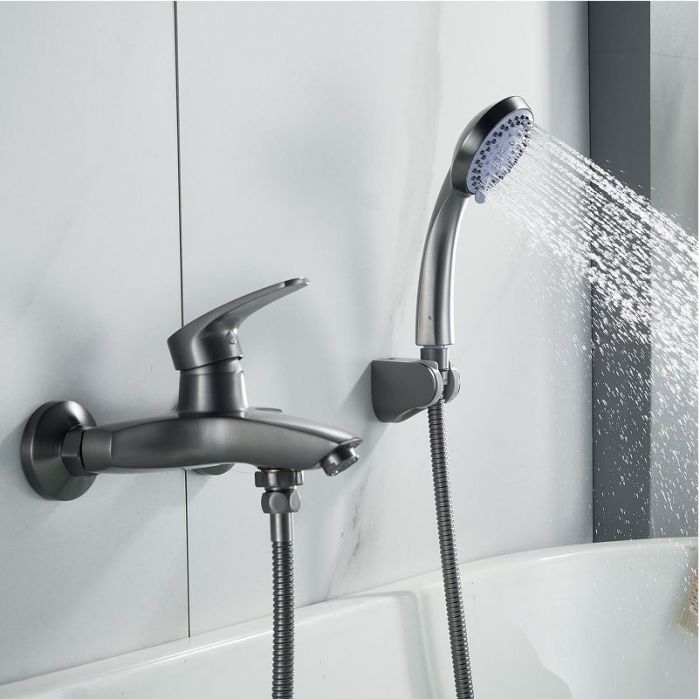 Смеситель для ванны Shevanik S5002T цвет Оружейная сталь