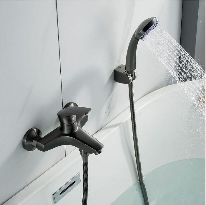 Смеситель для ванны Shevanik S5002T цвет Оружейная сталь