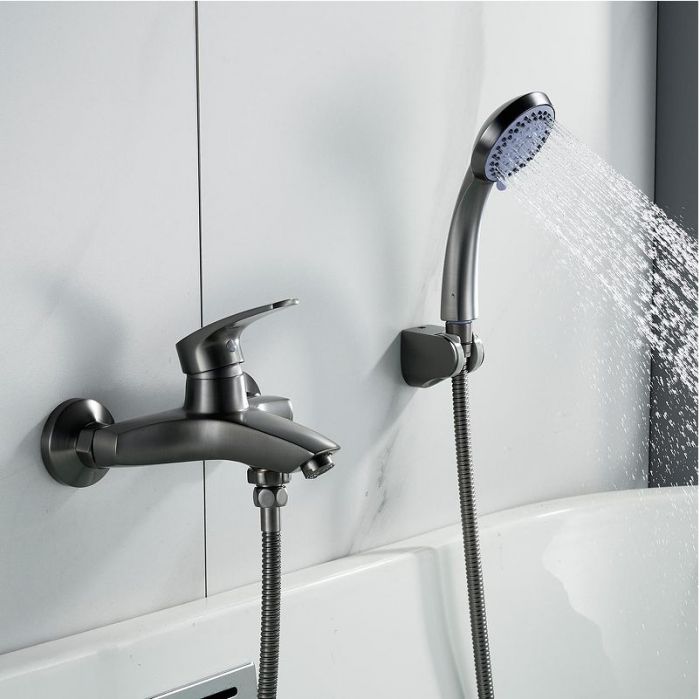 Смеситель для ванны Shevanik S5002T цвет Оружейная сталь