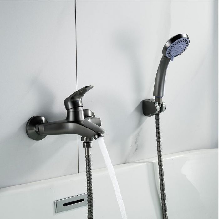 Смеситель для ванны Shevanik S5002T цвет Оружейная сталь