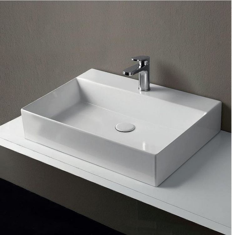 Раковина Azzurra Elegance Squared 60 ELLP060450QMBI/(EQA60M bi)*1 Белая