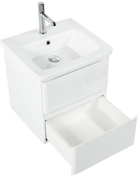 Тумба под раковину BelBagno 50 ALBANO-CER-500-2C-SO-BL подвесная Bianco Lucido