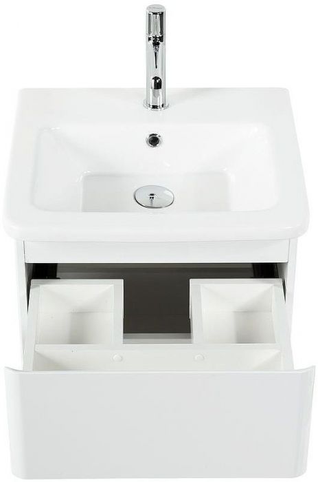 Тумба под раковину BelBagno 50 ALBANO-CER-500-2C-SO-BL подвесная Bianco Lucido