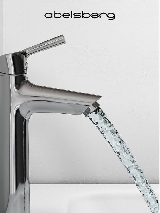 Смеситель для раковины Abelsberg Solida AMF20090CH цвет Глянцевый хром