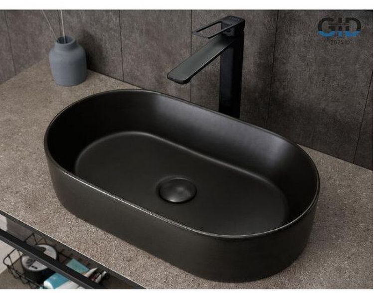 Раковина-чаша Gid Lago N9020bg 52,5 53379 цвет Черный графит