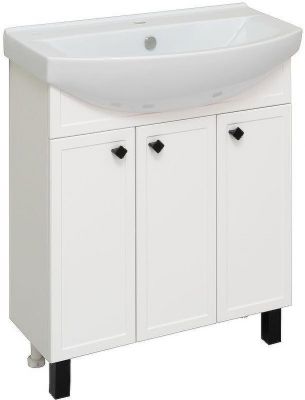 Тумба под раковину Runo Римини 75 00-00001255 Белая