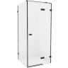 Душевой уголок New Trendy Avexa Black 100x110 R EXK-1593 профиль Черный стекло прозрачное