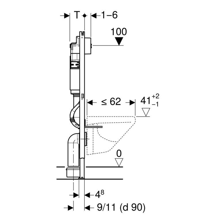 Комплект унитаза Geberit Renova 500.124.TC.R Комплект унитаза Geberit Renova 500.124.TC.R