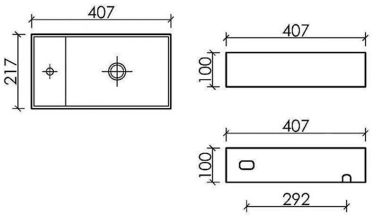 Раковина Ceramicanova Element 41 R CN6051RMC Капучино матовая