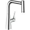 Hansgrohe Metris Смеситель  для кухни на 1 отв, поворотный и выдвижной излив 2jet, цвет: хром