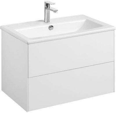 Тумба под раковину Aquaton Сохо 75 1A258101AJ010 подвесная Белая глянцевая