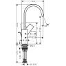 Hansgrohe Vivenis Смеситель для раковины, на 1 отв., с поворотным изливом, с донным клапаном, цвет: белый матовый