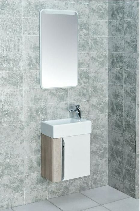 Тумба под раковину Aquaton Вита 45 1A221401VTD70 подвесная Белая Ясень шимо