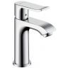 Hansgrohe Metris Смеситель для маленькой раковины 100, однорычажный, без сливного гарнитура, цвет: хром