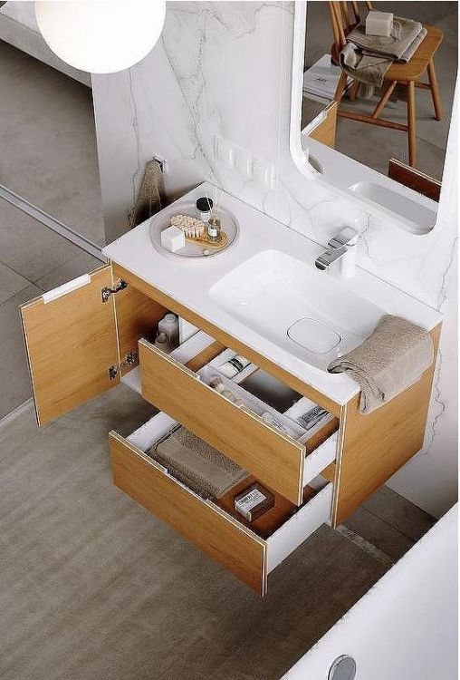 Тумба под раковину Aqwella Accent 90 R ACC0109RDZ подвесная Дуб золотой