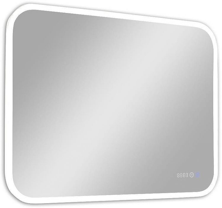 Зеркало Континент Demure 900х700 ЗЛП2301 с подсветкой с сенсорным выключателем с подогревом с часами