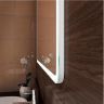 Зеркало Континент Demure 900х700 ЗЛП2301 с подсветкой с сенсорным выключателем с подогревом с часами