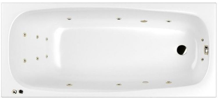 Акриловая ванна Whitecross Layla 180x80 0102.180080.100.SMART.BR с гидромассажем