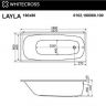 Акриловая ванна Whitecross Layla 180x80 0102.180080.100.SMART.BR с гидромассажем