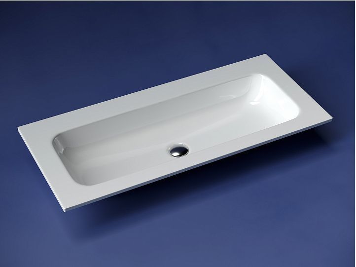 Раковина накладная CERAMICANOVA Grace прямоугольная, без отверстия под смеситель, цвет белый, CN7013wx