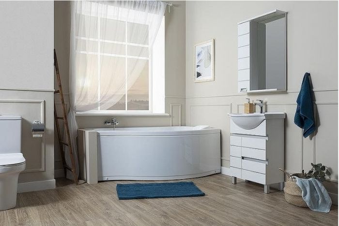 Акриловая ванна Aquanet Palma 170x90 R 205537 без гидромассажа