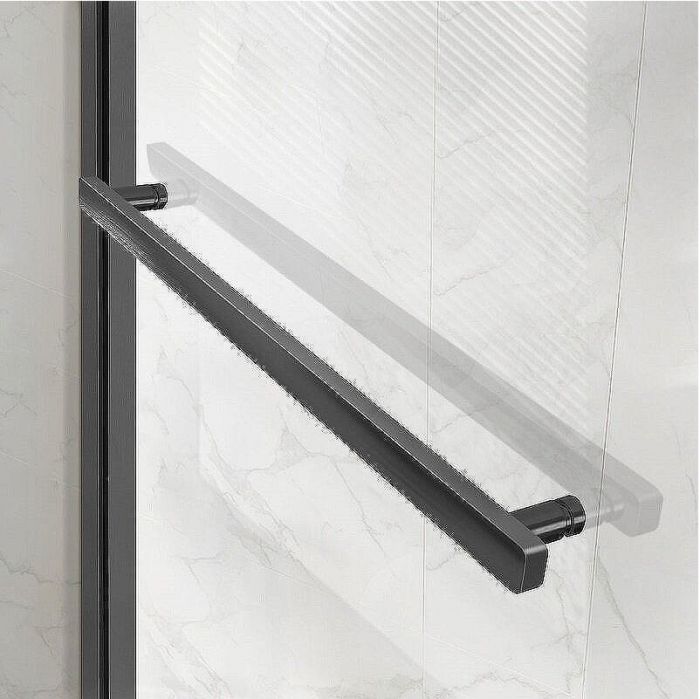 Душевая дверь Vincea Slim Soft 130 VDS-1SS130CLGM профиль Вороненая сталь стекло прозрачное