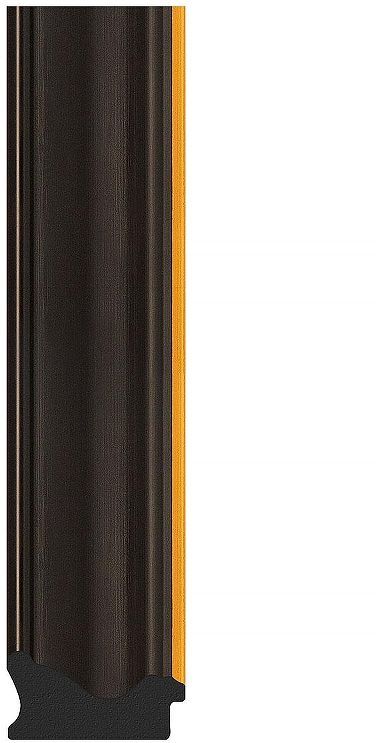 Зеркало Evoform Octagon 68х68 BY 7405 в багетной раме - Черное дерево с золотом 71