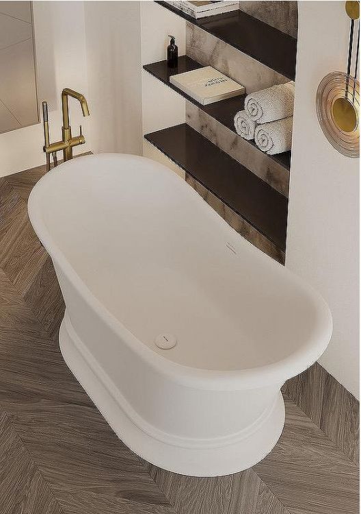 Ванна из искусственного камня Allen Brau Classic 170x75 2.35004.21 Белая матовая без гидромассажа Ванна из искусственного камня Allen Brau Classic 170x75 2.35004.21 Белая матовая без гидромассажа