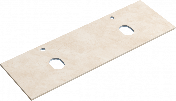 Столешница для ванной комнаты SANCOS из керамогранита SANCOS Kreman 1400х460 c отверстием под смеситель,TT140A2X