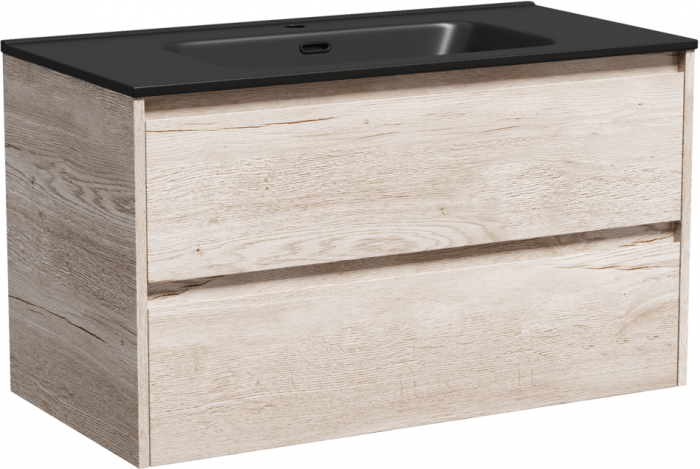 Тумба подвесная SANCOS под раковину Libra, дуб галифакс натуральный 890х450х500 мм, LB90EG