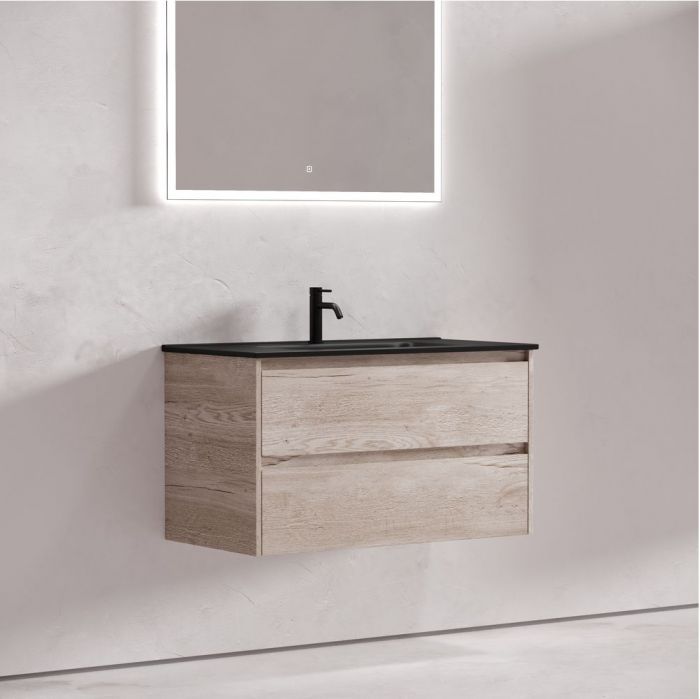 Тумба подвесная SANCOS под раковину Libra, дуб галифакс натуральный 890х450х500 мм, LB90EG