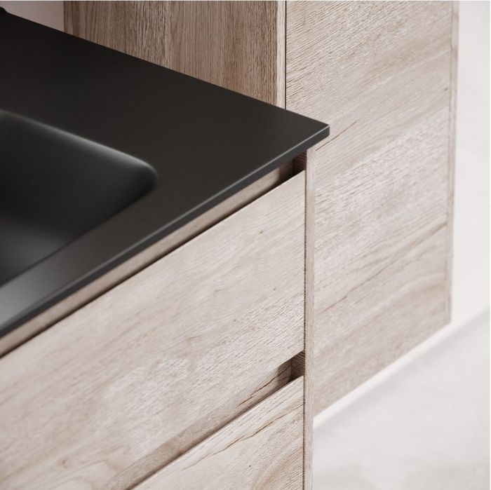 Тумба подвесная SANCOS под раковину Libra, дуб галифакс натуральный 890х450х500 мм, LB90EG