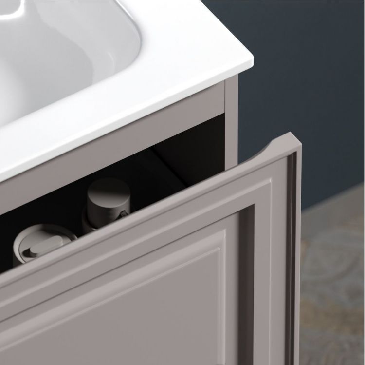 Тумба подвесная SANCOS под раковину Very правая, Doha Soft 995х445х406, VR100RSM